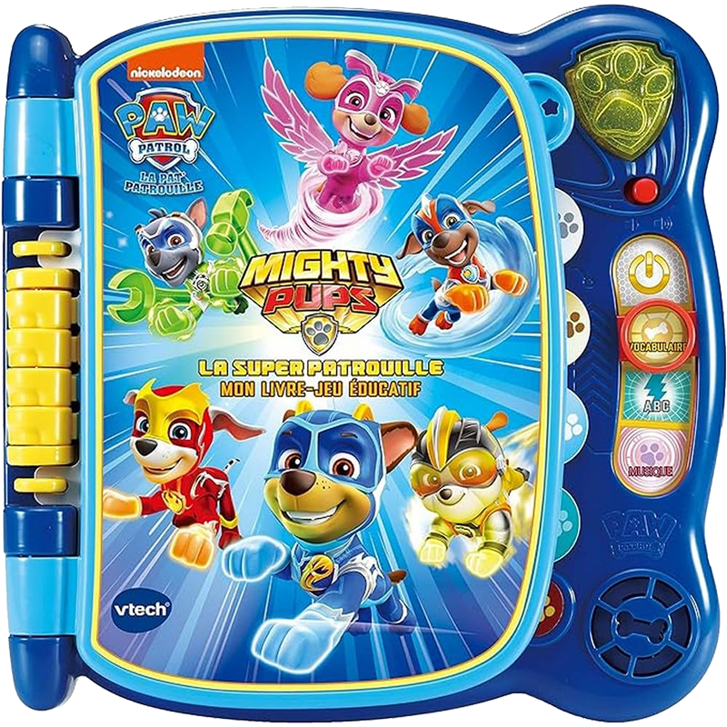 Livre tactile et éducatif de vocabulaire VTech PAW Patrol Mighty Pups